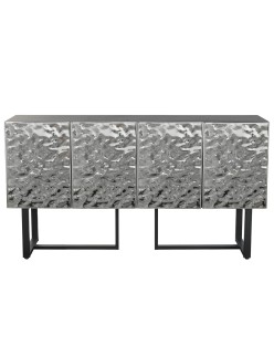 Anrichte Home ESPRIT Silberfarben Metall Stahl 151 x 41 x 80 cm