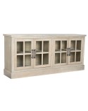 Buffet Home ESPRIT Naturel Bois Verre 180 x 40 x 82 cm