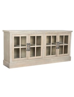 Anrichte Home ESPRIT natürlich Holz Kristall 180 x 40 x 82 cm