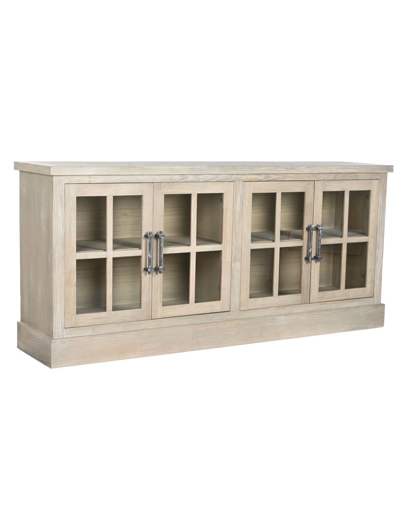 Buffet Home ESPRIT Naturel Bois Verre 180 x 40 x 82 cm