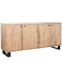 Anrichte Home ESPRIT Metall Akazienholz 170 x 40 x 80 cm