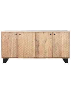Anrichte Home ESPRIT Metall Akazienholz 170 x 40 x 80 cm