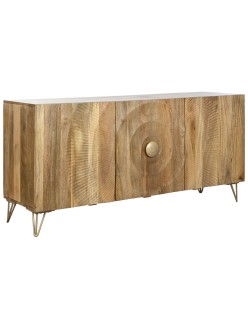 Anrichte Home ESPRIT Gold natürlich Metall Mango-Holz 160 x 45 x 75 cm
