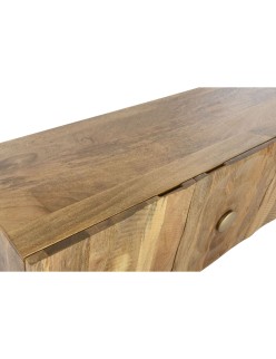 Aparador Home ESPRIT Dourado Natural Metal Madeira de mangueira 160 x 45 x 75 cm