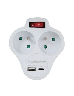 Steckdosenleiste Esperanza ELK311W 2 Stecker