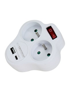 Steckdosenleiste Esperanza ELK311W 2 Stecker