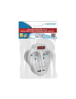 Steckdosenleiste Esperanza ELK311W 2 Stecker