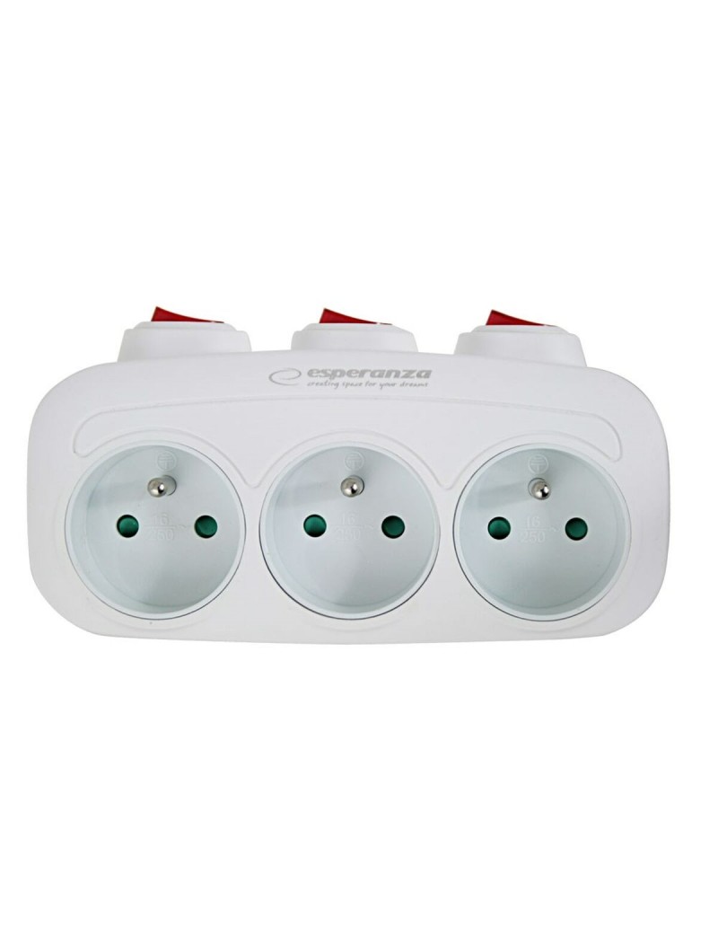 Steckdosenleiste Esperanza ELK307W 3 Stecker