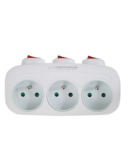 Steckdosenleiste Esperanza ELK307W 3 Stecker
