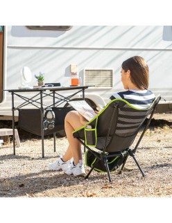Camping Klappstuhl InnovaGoods Schwarz (Restauriert B)