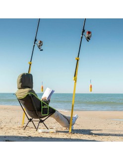 Chaise de camping pliante InnovaGoods Noir (Reconditionné B)