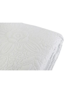 Trapunta DKD Home Decor Bianco Osimano 270 x 270 x 1 cm