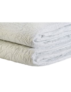 Trapunta DKD Home Decor Bianco Osimano 270 x 270 x 1 cm