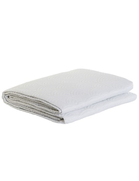 Bedspread (quilt) DKD Home Decor White Single King size 180 x 260 x 1 cm