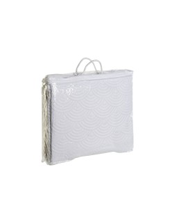 Steppdecke DKD Home Decor Weiß Einzelmatratze Doppelmatratze 180 x 260 x 1 cm