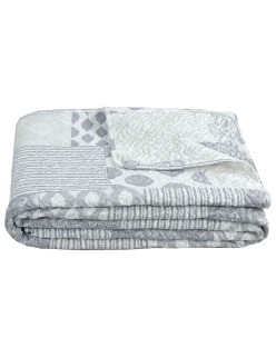 Bedspread (quilt) DKD Home Decor Beige Double 240 x 260 x 1 cm