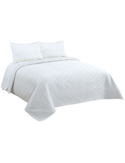 Steppdecke DKD Home Decor Weiß Double size 240 x 260 x 1 cm
