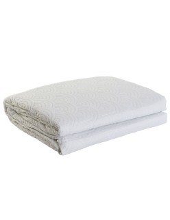 Steppdecke DKD Home Decor Weiß King size 270 x 270 x 1 cm