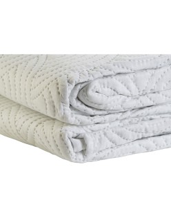 Steppdecke DKD Home Decor Weiß King size 270 x 270 x 1 cm