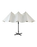Solskærm Home ESPRIT Beige Dunkelgrau 450 x 262 x 250 cm