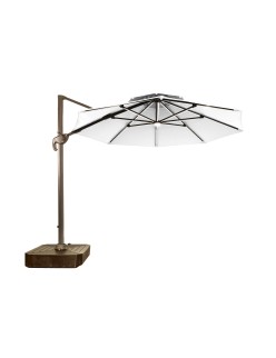 Solskærm Home ESPRIT Dunkelgrau Hellbraun 290 x 350 x 280 cm