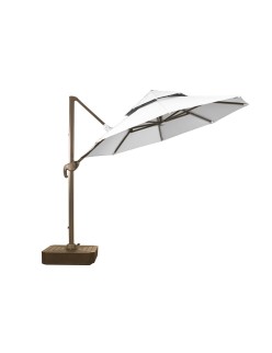 Parasol Home ESPRIT Cinzento escuro Marrom claro 290 x 350 x 280 cm