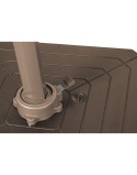 Parasol Home ESPRIT Cinzento escuro Marrom claro 290 x 350 x 280 cm