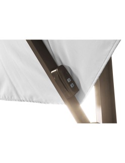 Parasol Home ESPRIT Cinzento escuro Marrom claro 290 x 350 x 280 cm