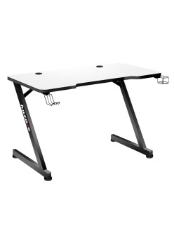 Schreibtisch Huzaro Hero 2.5 Weiß Schwarz Aluminium 120 x 60 cm