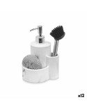 Seifenspender 2 in 1 für Spülbecken Kinvara B5614 Kunststoff Polyesterharz 14 x 18,5 x 12 cm Küche (12 Stück)