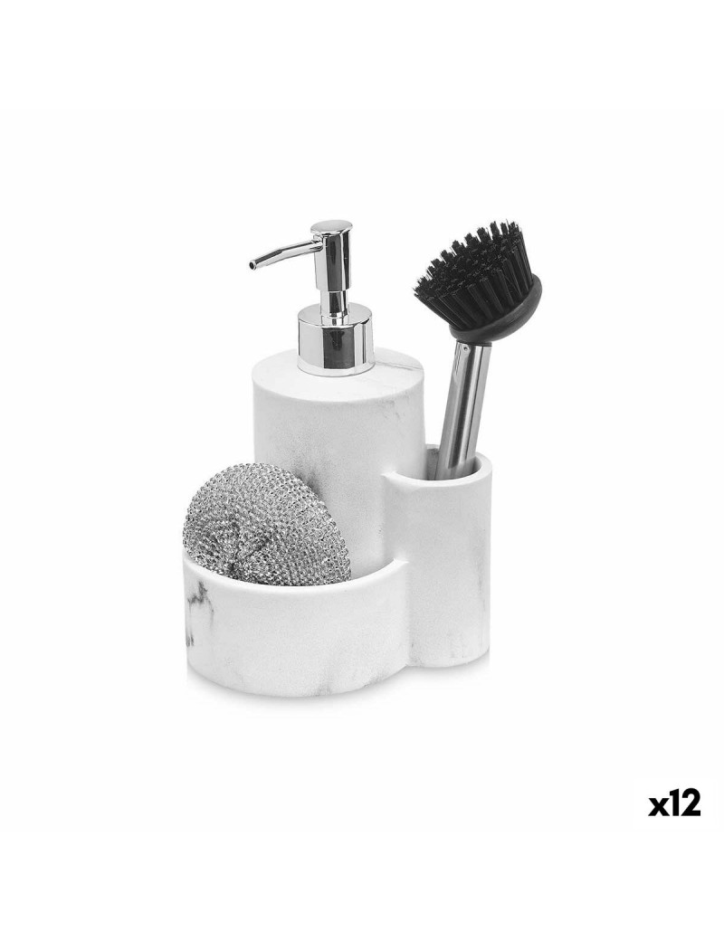 2-in-1 Soap Dispenser for the Kitchen Sink Kinvara B5614 Plastic Polyresin 14 x 18,5 x 12 cm Kitchen (12 Units)