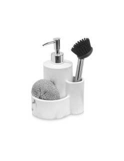 2-in-1 Soap Dispenser for the Kitchen Sink Kinvara B5614 Plastic Polyresin 14 x 18,5 x 12 cm Kitchen (12 Units)