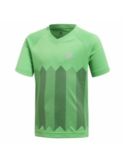 Children's Short Sleeved Football Shirt Adidas Light Green