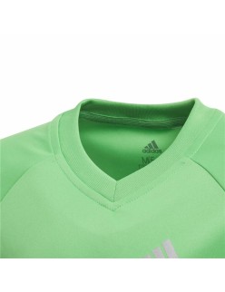 Children's Short Sleeved Football Shirt Adidas Light Green