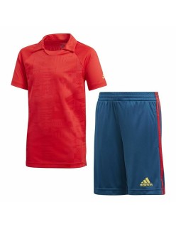 Fato de Treino Infantil Adidas Originals Azul Futebol Vermelho