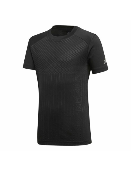 Children's Short Sleeved Football Shirt Adidas Nemeziz Black