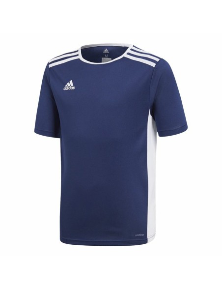 Children's Short Sleeved Football Shirt Adidas Entrada 18 Blue