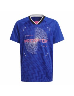Children's Short Sleeved Football Shirt Adidas Predator Blue