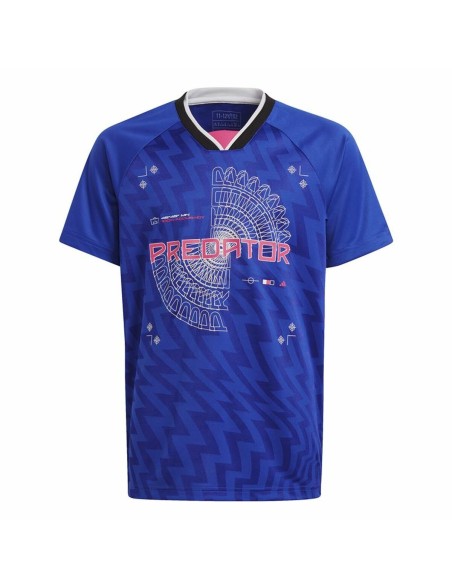 Children's Short Sleeved Football Shirt Adidas Predator Blue