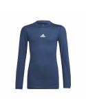 Children's Short Sleeved Football Shirt Adidas Techfit  Blue