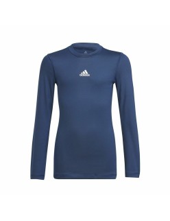 Children's Short Sleeved Football Shirt Adidas Techfit  Blue