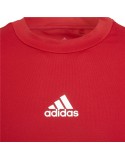 Children's Short Sleeved Football Shirt Adidas Techfit Top Red