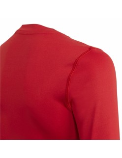 Children's Short Sleeved Football Shirt Adidas Techfit Top Red