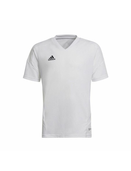 Children's Short Sleeved Football Shirt Adidas Con22 White