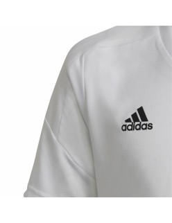 Children's Short Sleeved Football Shirt Adidas Con22 White
