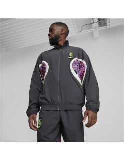 Fato de Treino para Adultos Puma AC Milan Woven Cinzento Cinzento escuro