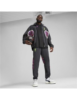Fato de Treino para Adultos Puma AC Milan Woven Cinzento Cinzento escuro