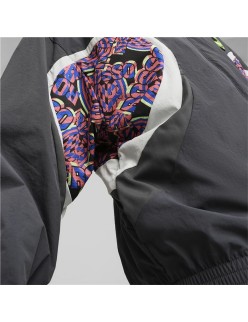 Fato de Treino para Adultos Puma AC Milan Woven Cinzento Cinzento escuro