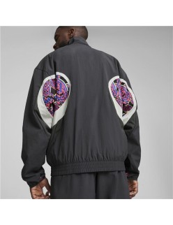 Fato de Treino para Adultos Puma AC Milan Woven Cinzento Cinzento escuro