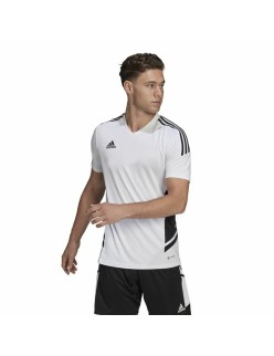 Men's Short-sleeved Football Shirt Adidas Con22 White
